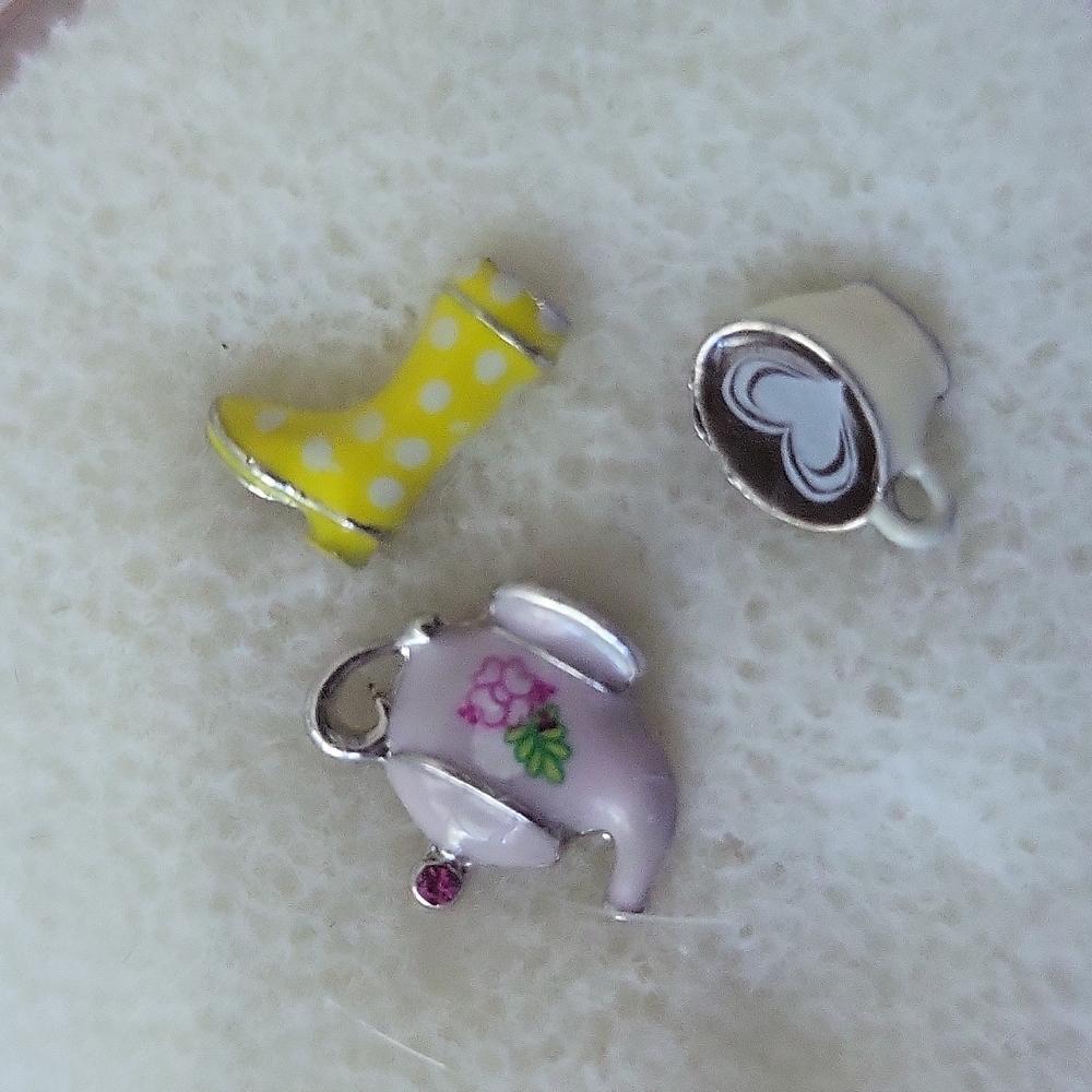 Origami Owl charm set of 3